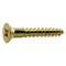 Midwest Fastener Wood Screw, #4, 3/4 in, Plain Brass Flat Head Phillips Drive, 100 PK 02846 - alternate 1